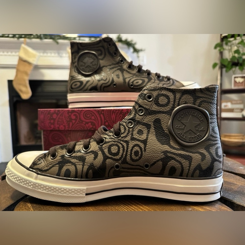 Limited Edition New Converse Chuck 70 Willy Wonka Chocolate Swirl Size 11.5
